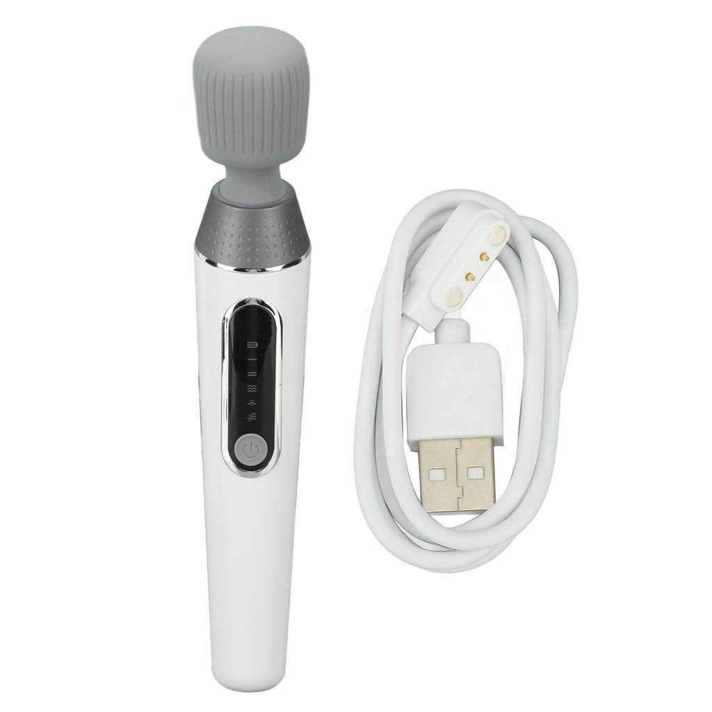 Handheld Massage Vibrator 5 Modes IPX6 Waterproof Magnetic Charging 5 Modes Cordless Vibrating