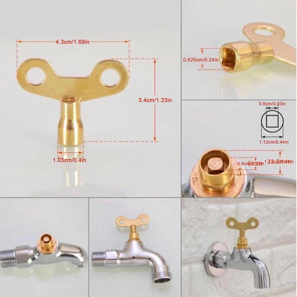 Portable Wash Water Faucet Household Outdoor Home Faucet With Lock Key Faucet Single Tap Anti-theft for Kitchen Outdoor