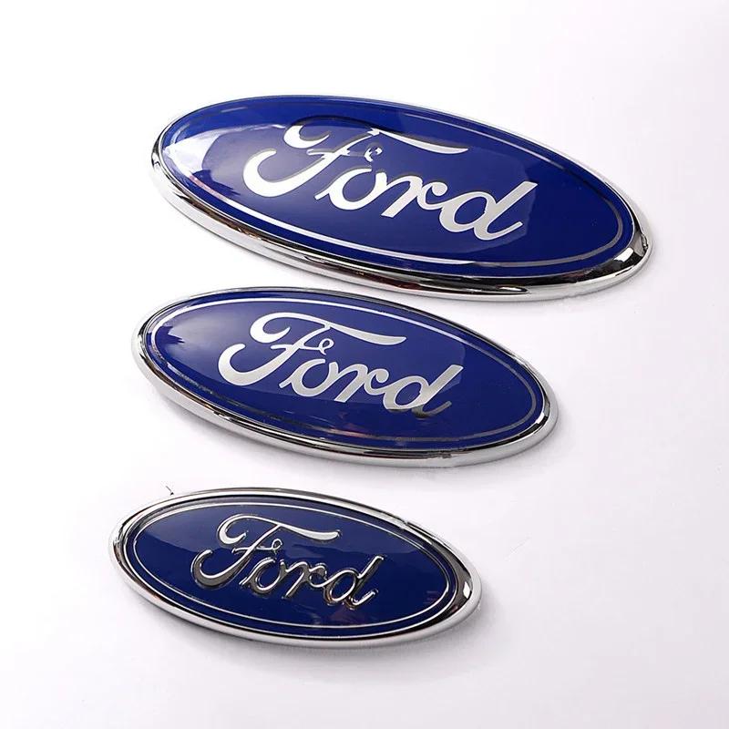 Bilklistremerke 2026 LED-lys Logo-klistremerke for Ford Explorer F150 F250 Focus Mondeo Frontemblem Bakdekorasjoner Bilstyling Bakemblem