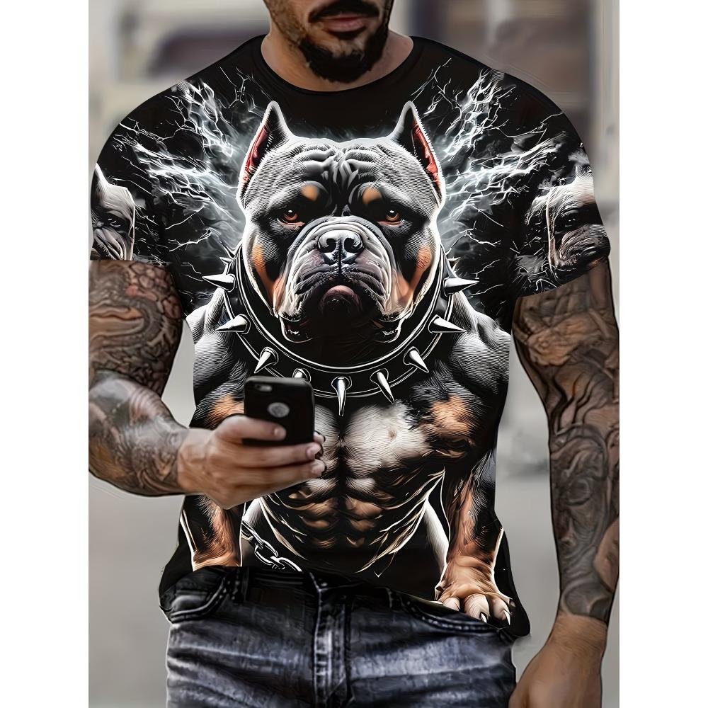Men'S Summer T-Shirt Featuring 3D Digital Prints with a Trendy Street Graffiti Skull Design Casual And Comfortable Fit