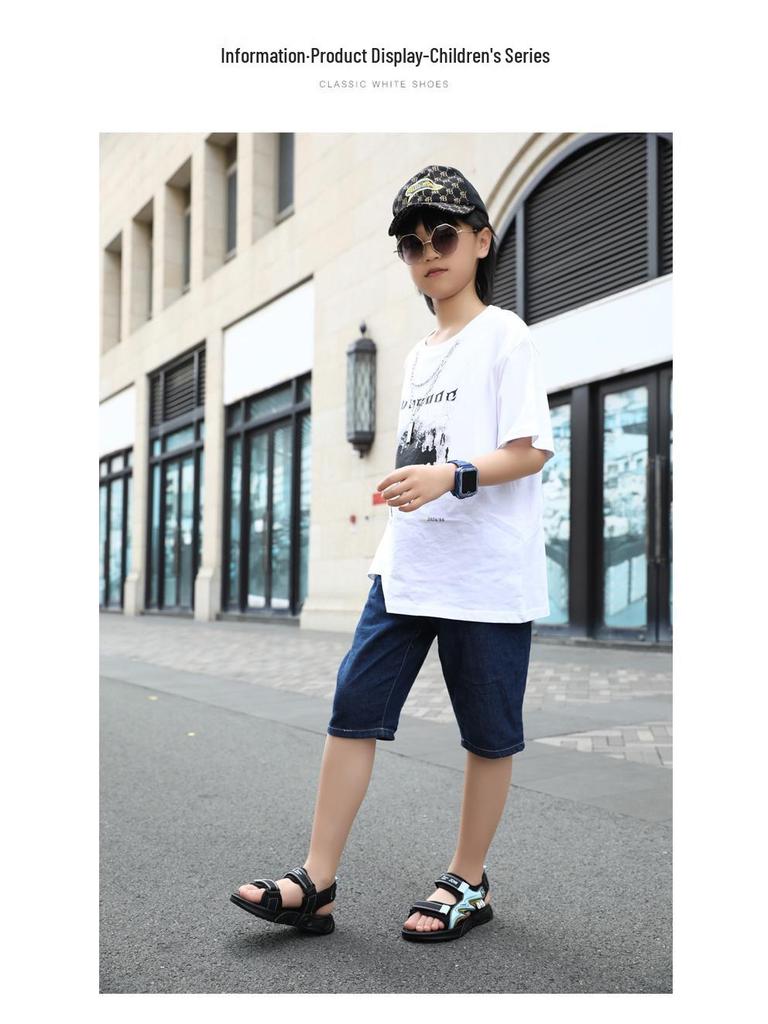 Non-Slip Boys' Casual Summer Sandals – Odor-Resistant, Soft Sole, Shock-Absorbing