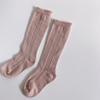 Baby Socks Knee High Long Infant Cotton Linen Sock Hollow Girls Boy Spring Summer Leg Warmer Children Princess Kids Sockken