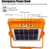Portable LED Work Solar Light Rechargeable Flood Light IP66 Waterproof Outdoor Working Light for Camping Emergency Repair Light