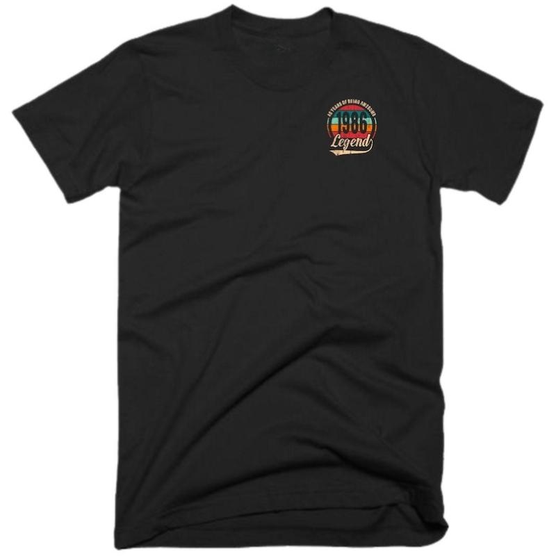 40. Geburtstag Grafik T-Shirt Klein 40 Jahre Großartig Sein Legende Geboren 1986 Lustiger Witz Fans Geschenk Streetwear Unisex T-Shirt Top