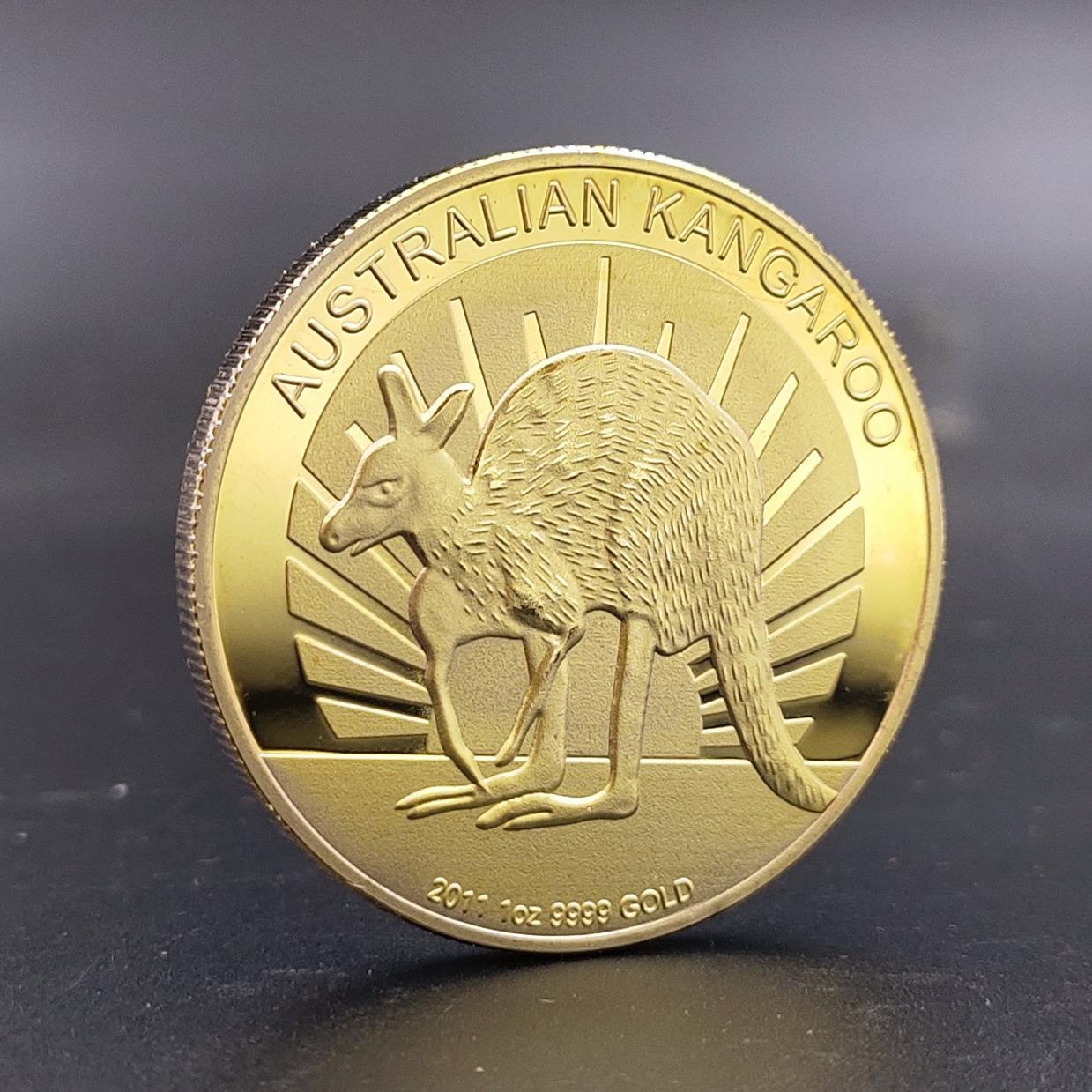 Кенгуру золотые монеты, австралийские памятные монеты, иностранные монеты, золотые и серебряные монеты Королевы Великобритании, монеты с животными