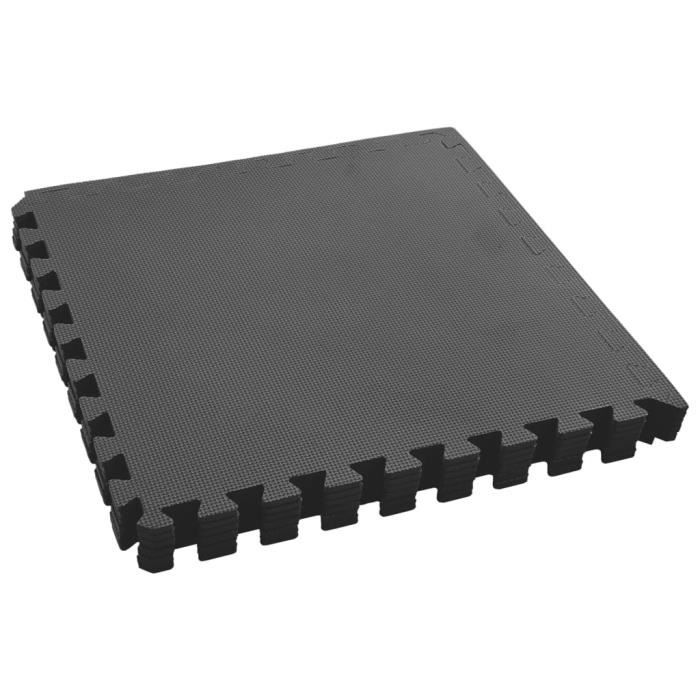 VidaXL Tapis de sol 6 pcs 2,16 Mousse EVA Noir 92461