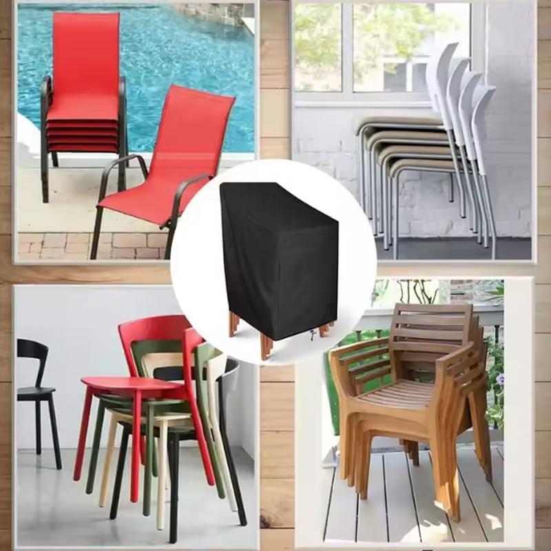 Polyester Chair Cover Waterproof Breathable Dust-proof with PVC Coating, Suitable for Outdoor Use in Patios, Gardens, Backya