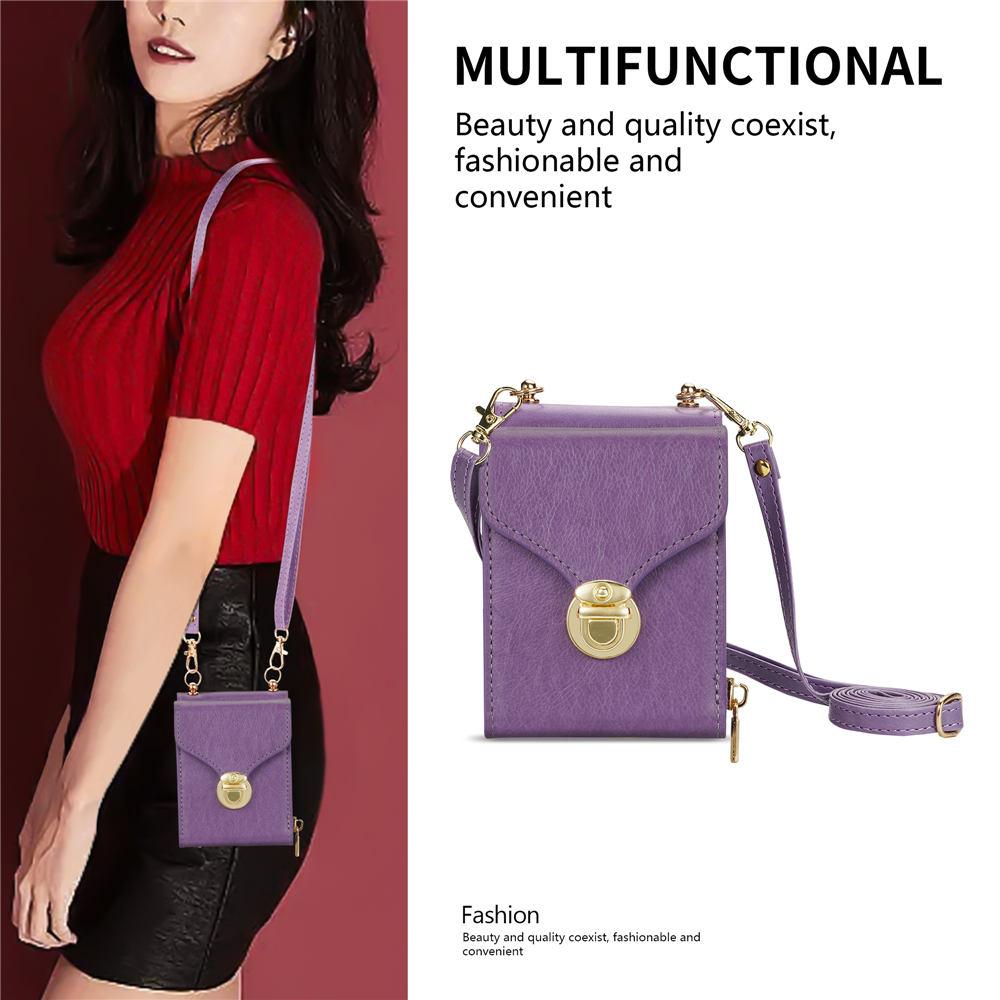 

Кошелек-чехол с металлической молнией и кнопкой, ремешком через плечо для Samsung Galaxy Z Flip 6 Flip 5 Flip 3 4 со слотами для кредитных карт For Galaxy Z Flip6