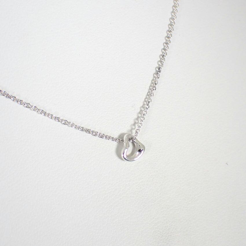 [Pre-owned] TIFFANY 925 Open Heart Pendant/Necklace/j70-7