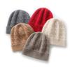Spot Women's Cashmere Hat Soft and Warm Simple Foreign Style Autumn and Winter New Fashion Versatile Casual Bag Head Hat