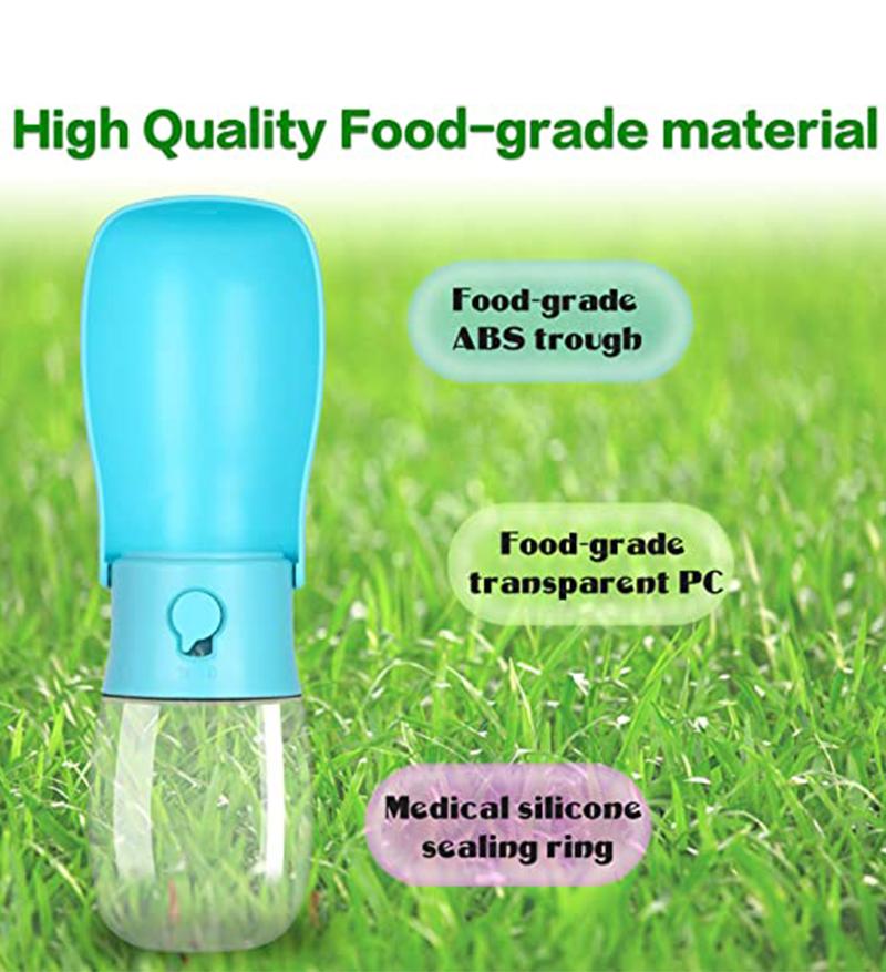 Originální design 300 ml přenosná láhev na vodu pro mazlíčky, psy, na procházky, krmítko pro psy, skládací láhev, dávkovač vody