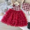 Chinese Style Girls' Sleeveless Dress with Hat - Winter New Arrival (AWB178)
