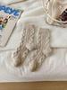 Women's Plush Mid-Calf Socks with Thick Velvet Lining - Australian Wool, Warm Autumn/Winter Style, Cozy Home Floor Length.