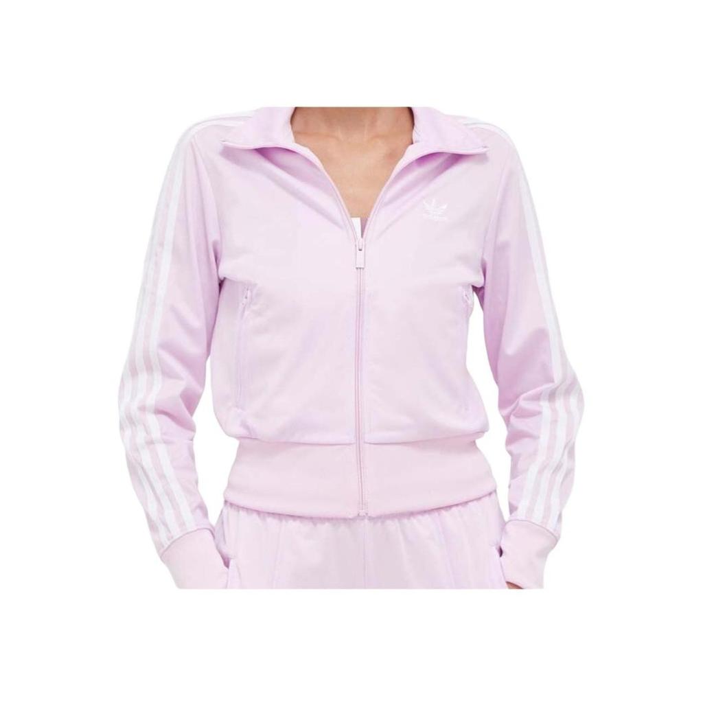 adidas Originals Adicolor Classics Firebird Colorblock Cropped Track Jacket Casual Long Sleeve Outerwear Women Pink IK6615