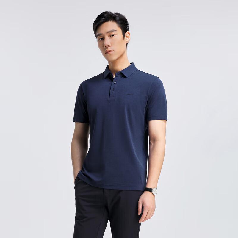 YOUNGOR Men's Short-Sleeve Business Casual Polo Shirt