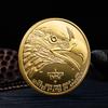 Eagle Head Knight Commemorative Medal Metal Plated Gold and Silver Coins Collection Crafts Ornament Commemorative Coins Metal Crafts