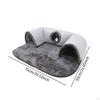 Function Cat Tunnel Bed Hideaway with Hanging Toys Play Area for Indoor Cats And Bunnies
