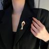 Senior Brooches Flower Leaf Brooch Pins for Women Suit Pendant  Fashion Brooches Jewelry