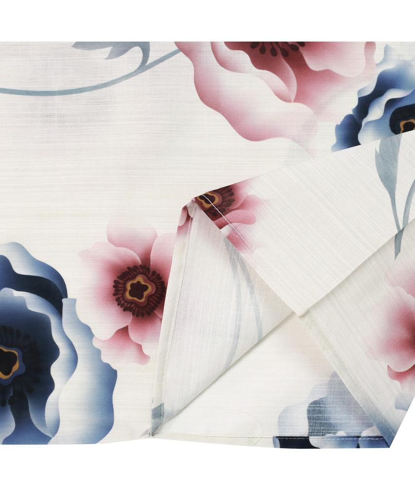 Yukata change set Heiko H one size fits [KYOETSU] set, weave, unbleached, 2-piece (yukata, obi), women's (1.Snow white, all)