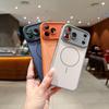 Magnetic Wireless Charging Matte Texture Case for iPhone 17 Pro - Dual-tone Orange