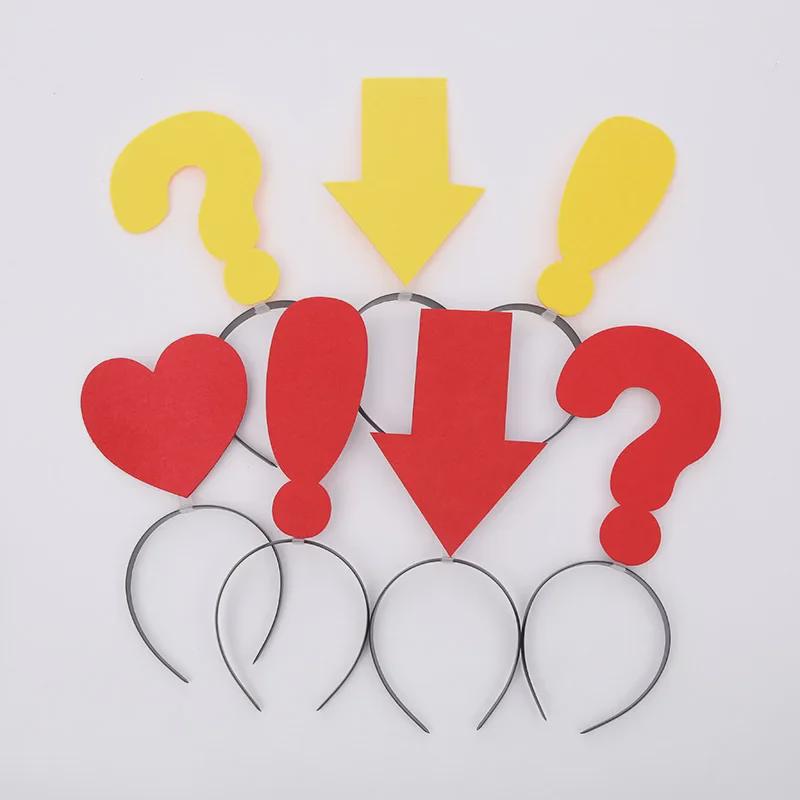 

Причудливая повязка на голову в виде стрелы с милым дизайном символов