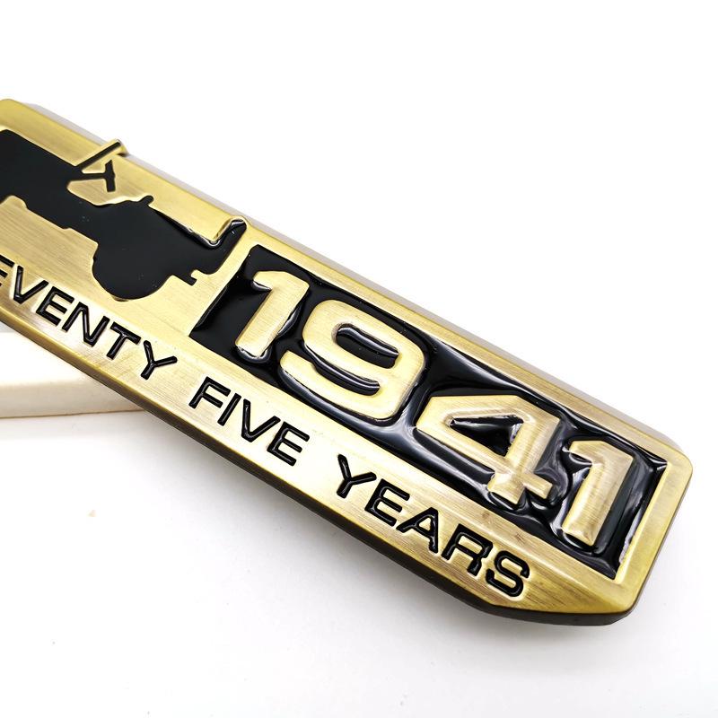 JEEP 1941 Metal Emblem: Compatible with Compass, Wrangler, Grand Cherokee - Car & Tail Body Sticker