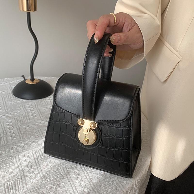 IELGY coconut bento box-shaped lock buckle all-match messenger bag women