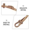 Manico Sostitutivo in Rattan Rustico per Teiera 9-11 Cm Manico a Cestello Oscillante per Brocca da Tè Kettle in Ghisa Manico Resistente al Calore Vintage
