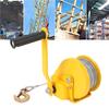 Hand Winch Heavy Duty with Auto Brake 2 Way Self Locking Compact Manual for Boat Trailer Truck 1200lbs with 20m Rope Hook