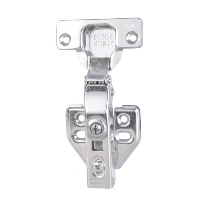 2Pieces Cabinet Hinges Repair Set Featuring 1 Plates and 12 Screws Sturdy Stainless Steel for Home Projects Supplies