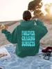 European Size Kangaroo Pocket Fleece-Lined Hoodie - Autumn/Winter Collection "Forever Chasing Sunsets"