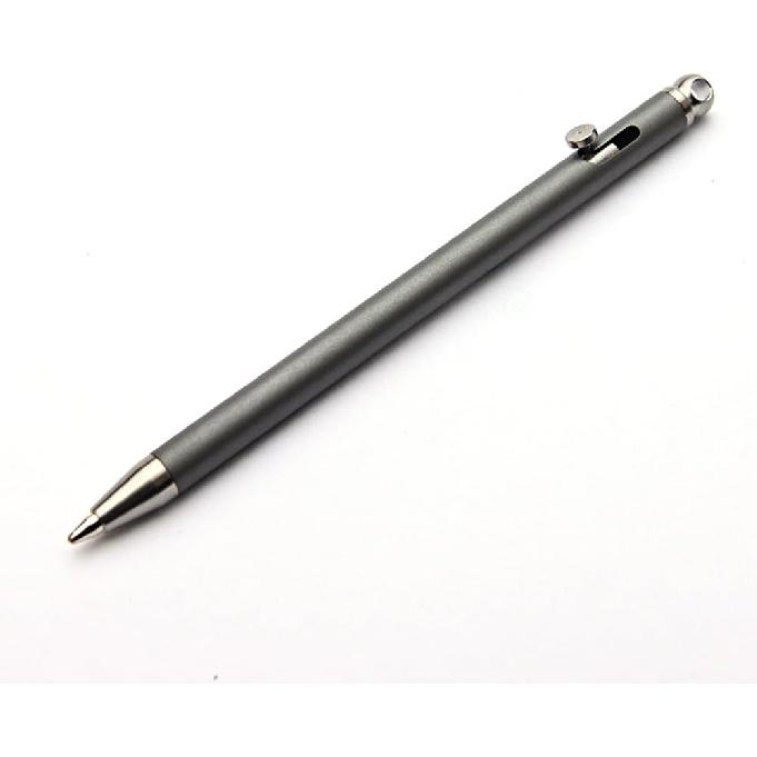 Mini Keychain Titanium Pen, Ultra Light Portable EDC Small Bolt Action Pen, Outdoor Gadget Personality Creative Signature Tool