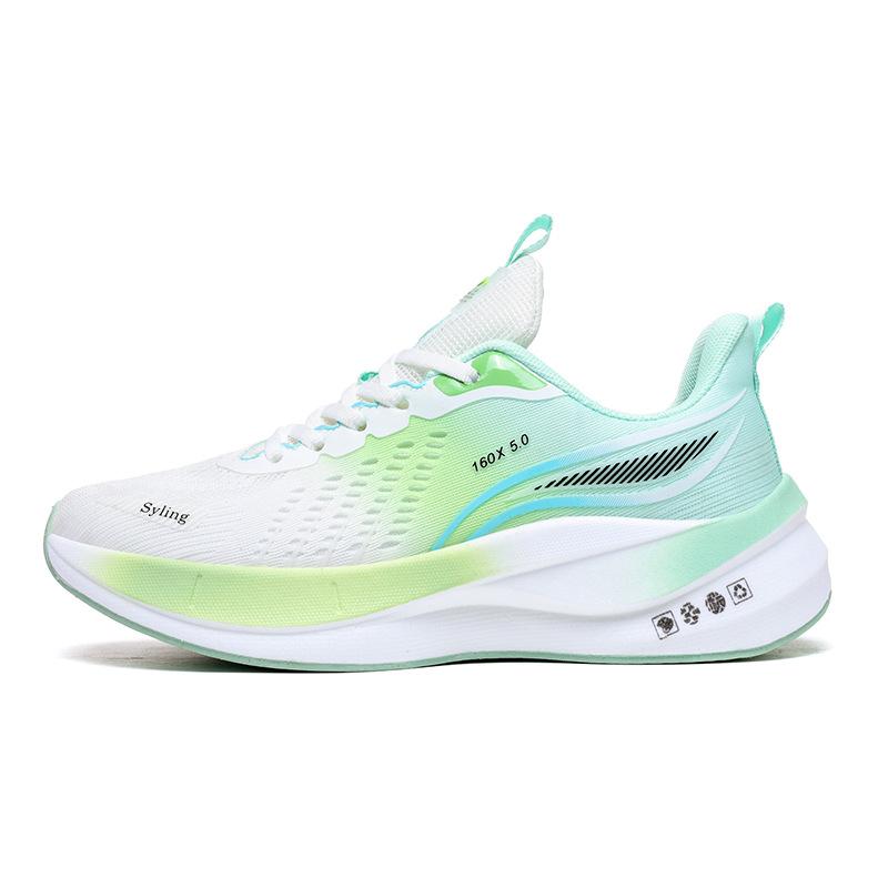 Carbon plate ultra-light jaka breathable running shoes couple sports shock absorption physical test student outdoor racing male