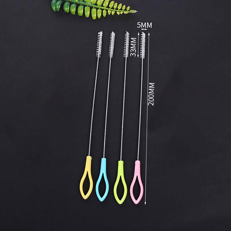 5/10 Buc. Instrument de Curățare Perie Tub de Aspirație Oțel Inoxidabil Perie Păr Moale Perie Curățare Biberon Cană Apă Bebeluș Tub Nailon Pai Sticlă