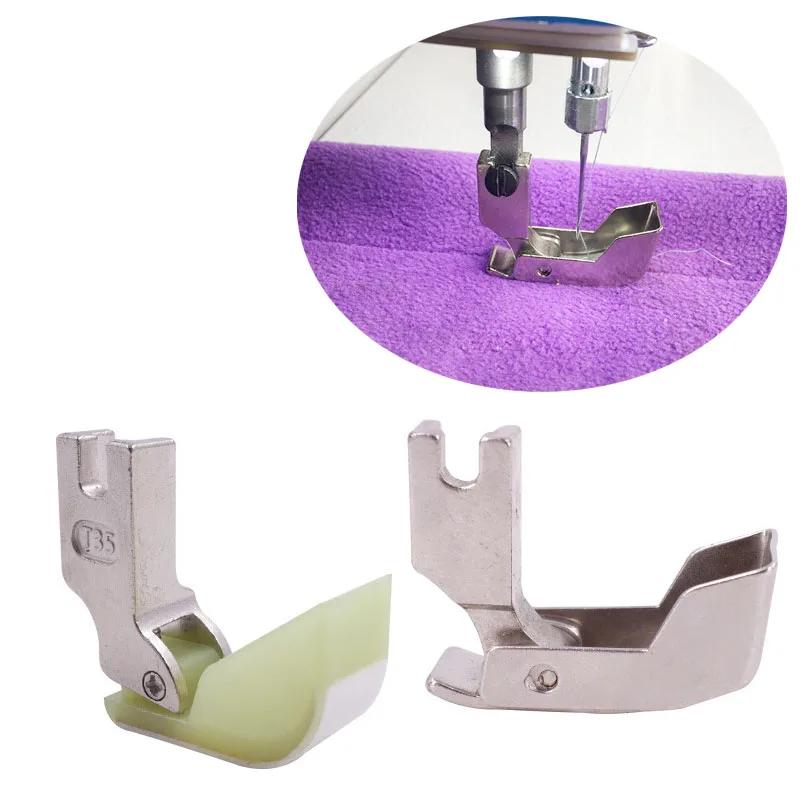 New T35 T350 Boat Shaped Presser Foot for Down Jacket Quilting Plastic Metal Pressure Foot Industrial Sewing Machine Accessories