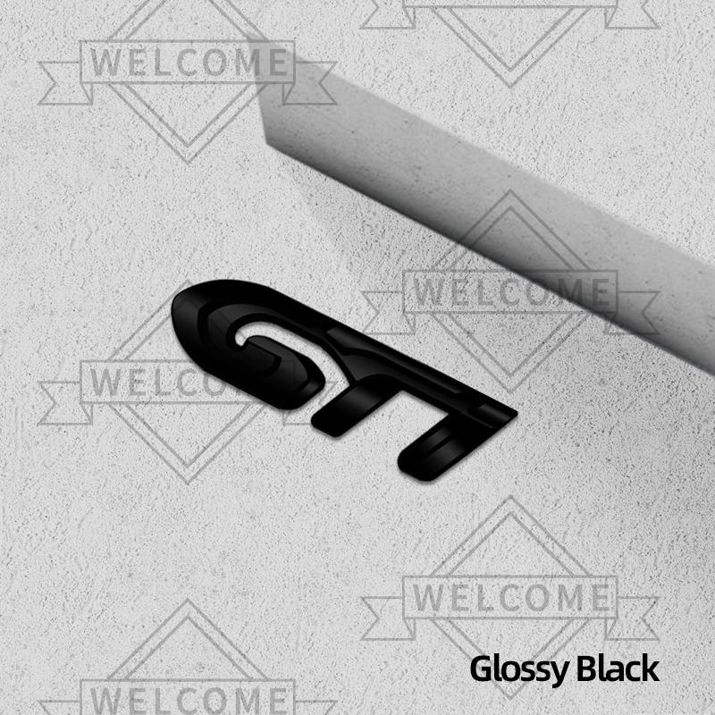 3D Car Stickers GT Emblem Auto Body Badge Trunk Decal For u333 GT Line RCZ 2008 308 306 5008 208 3008 Decoration Accessories 333u