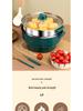 Double-Layer Electric Cooking Pot, Large Capacity, Multifunctional for Steaming, Boiling, Frying, Non-Stick, Ideal for Dorm Use