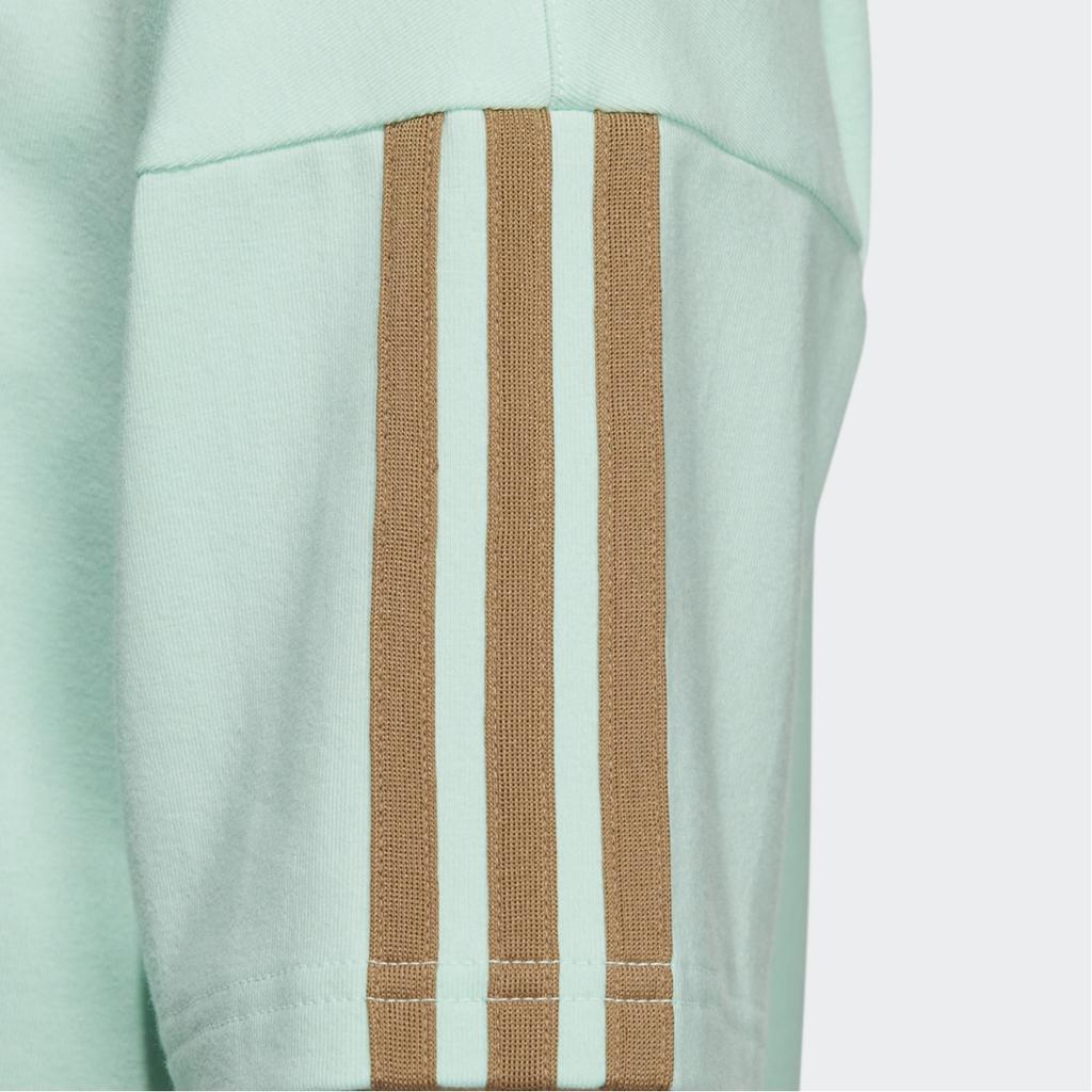 Adidas Originals Drop Shoulder Sleeve T Shirt Women's Frozen Green H39034