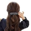 Retro Floral Spring Hair Clip - Elegant Horizontal Style for Women