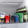 Automatic Soda Can Dispenser Retail Transparent Slide Rail Beverage Storage Organizer Rack Drink Spring Pusher For Fridge