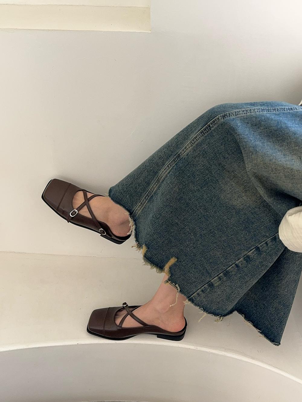 мода повседневные женские шлепанцы тапочки с квадратным носком летние уличные туфли мюли — фото 6