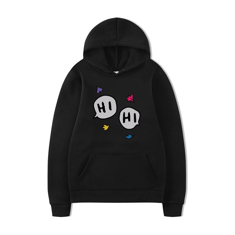 Autumn and Winter Korean Version of Harajuku Fleece Thickened Hooded Pullover Sweater, Male and Female Students Wear Couple Sweater