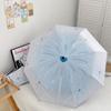 INS Cute Blue Fireworks Automatic Umbrella Rainy Sunny Folding Umbrella Women Student Outdoor Shopping Sun Protection Umbrellas