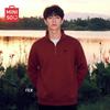 MINISO Men's Half-Zip Stand Collar Sweatshirt