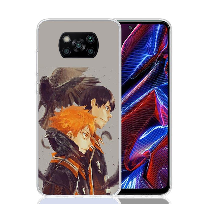 Haikyuu Oya Volleyball Anime Case Phone Cover for Xiaomi Poco X3 Nfc X5 X6 X7 X4 Gt F7 Ultra F6 F5 Pro F4 F3 M5S M5 M4 M3 5G Tre