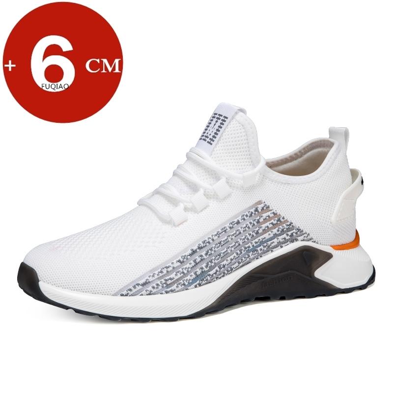 Men Elevator Shoes Breathable Casual Height Increase 6cm High Shoes Height Increasing Sports Lift Sneakers Tenis for Man Taller