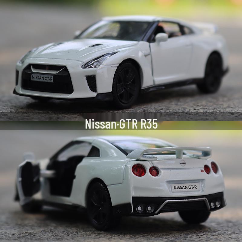 Boxed 5-inch 1:36 Nissan GTR R35 Alloy Car Model Toy & Collectible