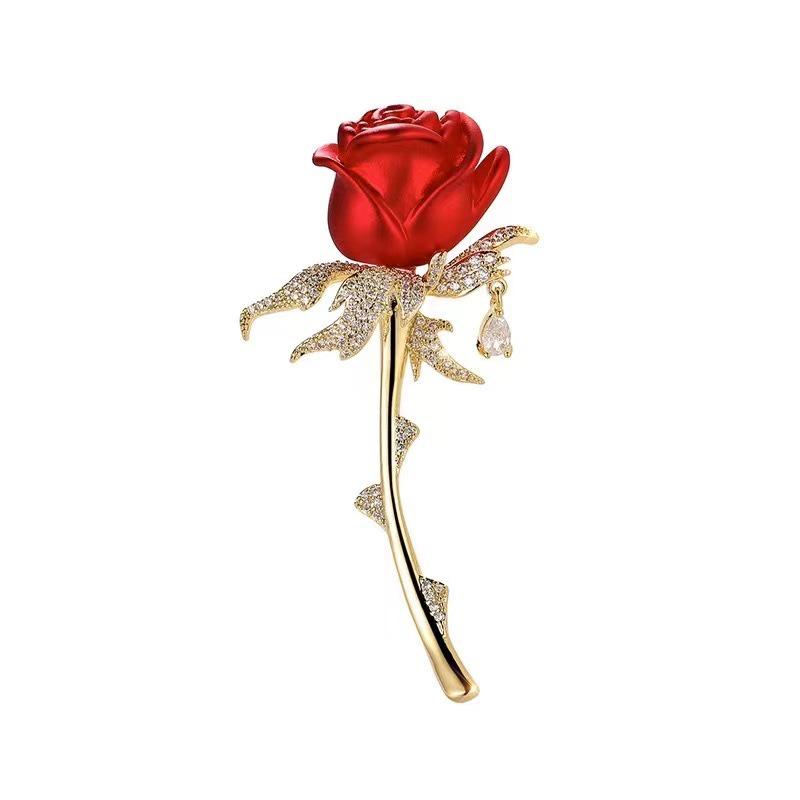 Matte Gold Pearl Wheat Ear Corsage Brooch for Women - High-End Versatile Pin with Anti-Exposure Design