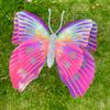 5pcs Large Garden Yard Planter Butterfly Double Layered Colorful Grounding Decoration Waterproof 3D Butterfly Stakes Butterfly