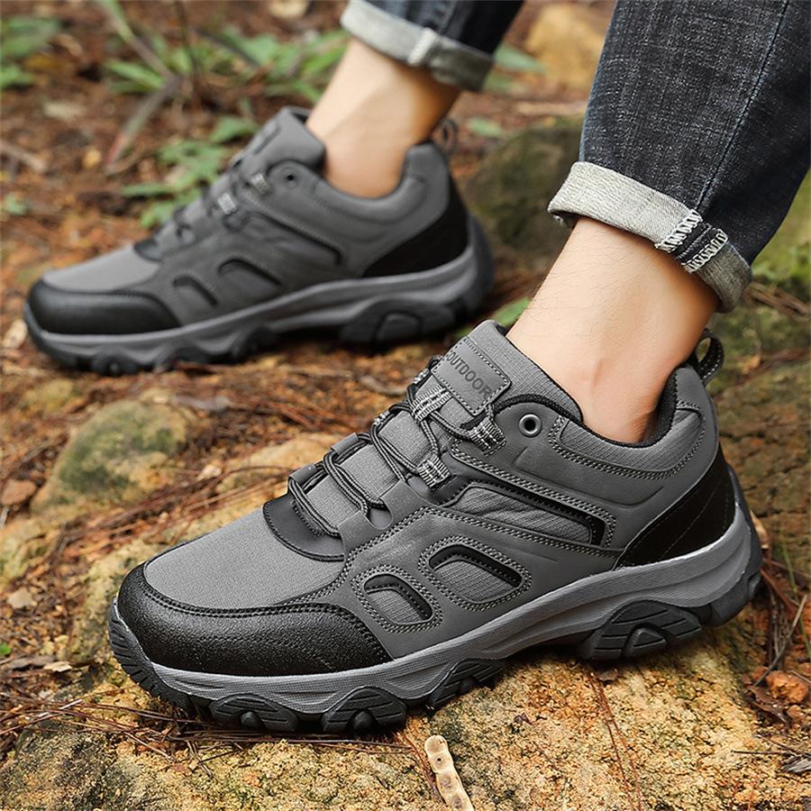 Hiking shoes new large size 2025 four seasons off-road outdoor running shoes light hiking fashion casual sports shoes